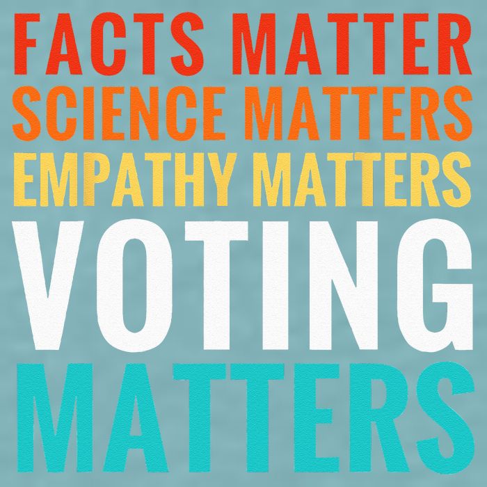 Facts Matter Science Matters Voting Matters Liberal Democrat Sueded Cloud Jersey T-Shirt