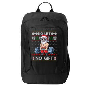 Funny Muscle Santa Lifting Christmas Ugly Christmas Sweater Meaningful Gift City Backpack