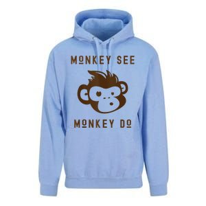 Funny Monkey See Monkey Do Cute Adorable Primate Chimp Unisex Surf Hoodie