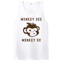 Funny Monkey See Monkey Do Cute Adorable Primate Chimp PosiCharge Competitor Tank