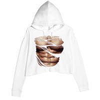 Fake Muscles Six Pack Abs Ripped Chest Fake Bodybuilding Crop Fleece Hoodie