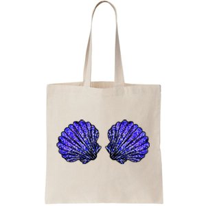 Funny Mermaid Seashell Bra Costume For Women Halloween Tote Bag