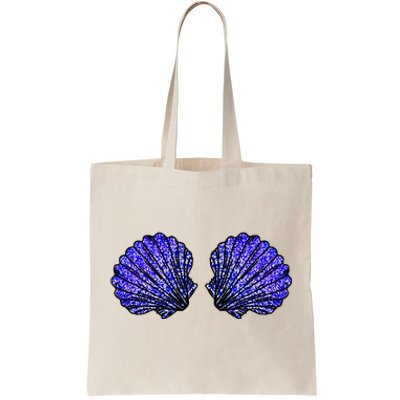 Funny Mermaid Seashell Bra Costume For Women Halloween Tote Bag