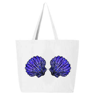 Funny Mermaid Seashell Bra Costume For Women Halloween 25L Jumbo Tote