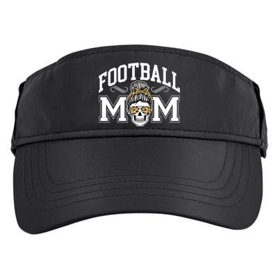 Football Mom Skull Buns American Football Season Funny Gift Adult Drive Performance Visor