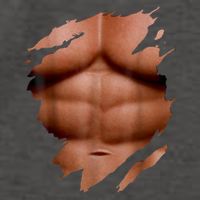 Fake Muscles Six Pack Abs Ripped Chest Fake Bodybuilding Vector Backpack