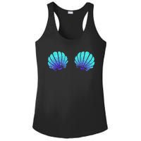 Funny Mermaid Sea Shell Bra Costume Halloween Ladies PosiCharge Competitor Racerback Tank