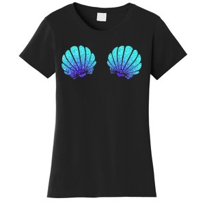 Funny Mermaid Sea Shell Bra Costume Halloween Women's T-Shirt