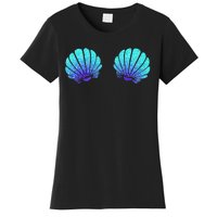 Funny Mermaid Sea Shell Bra Costume Halloween Women's T-Shirt