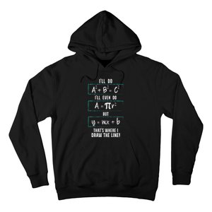 Funny math saying equation math joke Hoodie