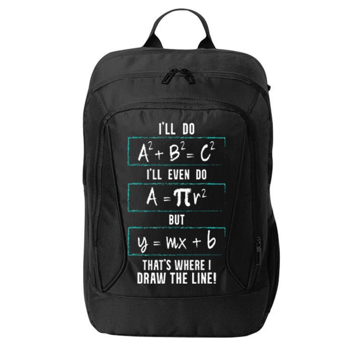 Funny math saying equation math joke City Backpack