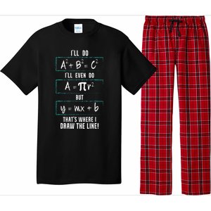 Funny math saying equation math joke Pajama Set