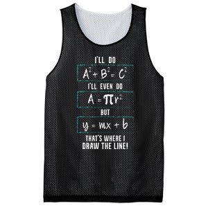 Funny math saying equation math joke Mesh Reversible Basketball Jersey Tank