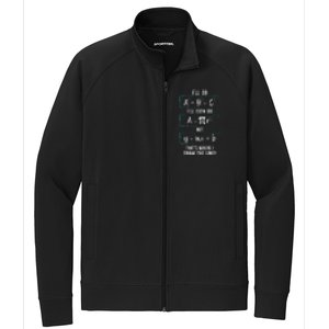 Funny math saying equation math joke Stretch Full-Zip Cadet Jacket