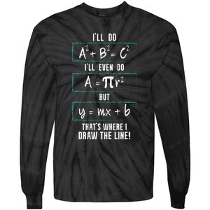 Funny math saying equation math joke Tie-Dye Long Sleeve Shirt