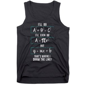 Funny math saying equation math joke Tank Top