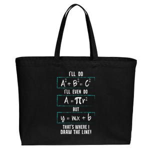 Funny math saying equation math joke Cotton Canvas Jumbo Tote