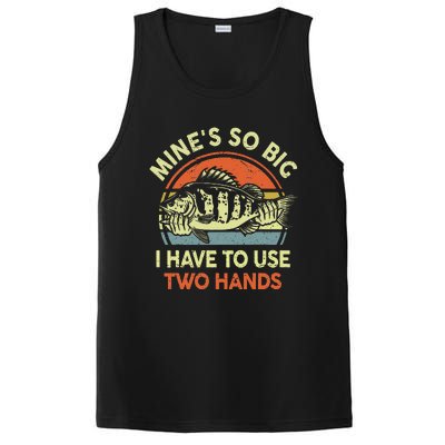 Funny Mine's So Big I Have to Use Two Hands Bass Dad Fishing  PosiCharge Competitor Tank