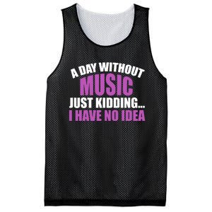 Funny Music Slogan Music Lover Funny Quotes Music Sayings Mesh Reversible Basketball Jersey Tank