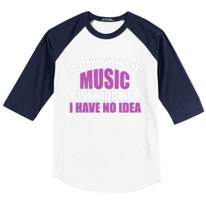 Funny Music Slogan Music Lover Funny Quotes Music Sayings Baseball Sleeve Shirt