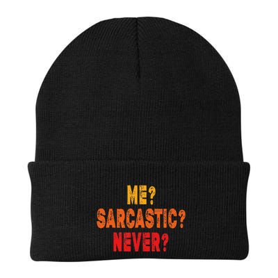 Funny Me Sarcastic Never Funny Sarcasm Gift Beanie