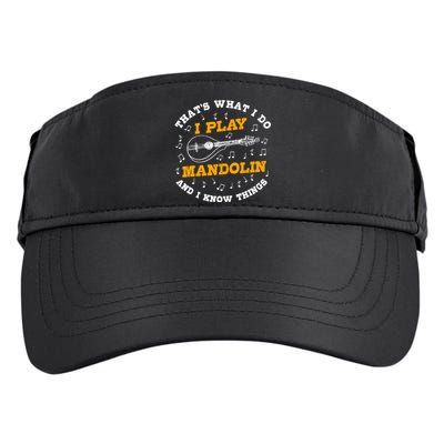 Funny Mandolin Saying Gift Folk Music Bluegrass Adult Drive Performance Visor