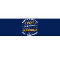 Funny Mandolin Saying Gift Folk Music Bluegrass Bumper Sticker