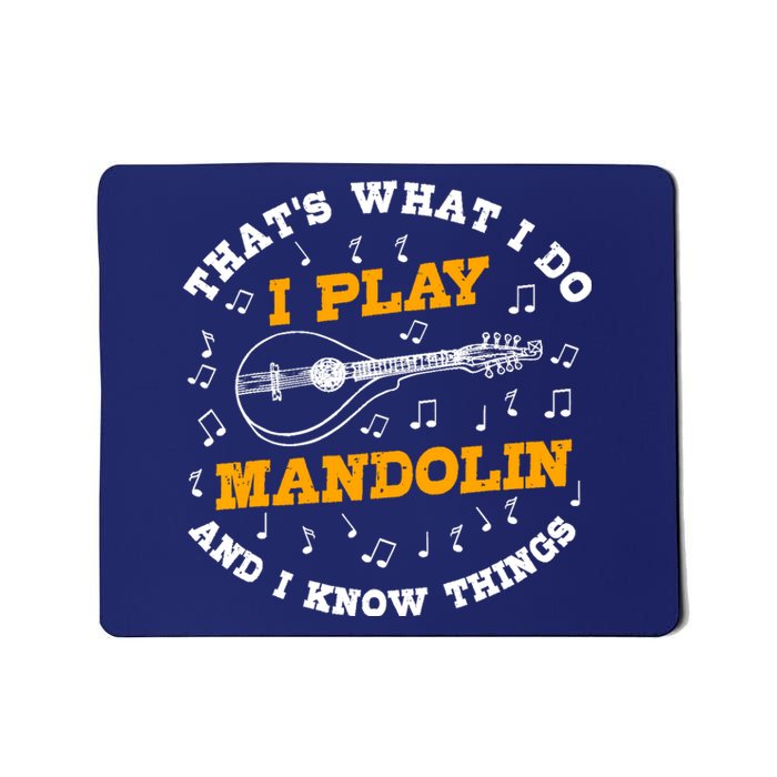 Funny Mandolin Saying Gift Folk Music Bluegrass Mousepad