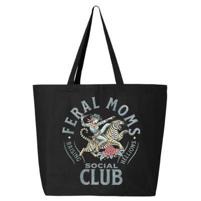 Feral Moms Social Club SomebodyS Feral Wife Mom Life Trendy 25L Jumbo Tote