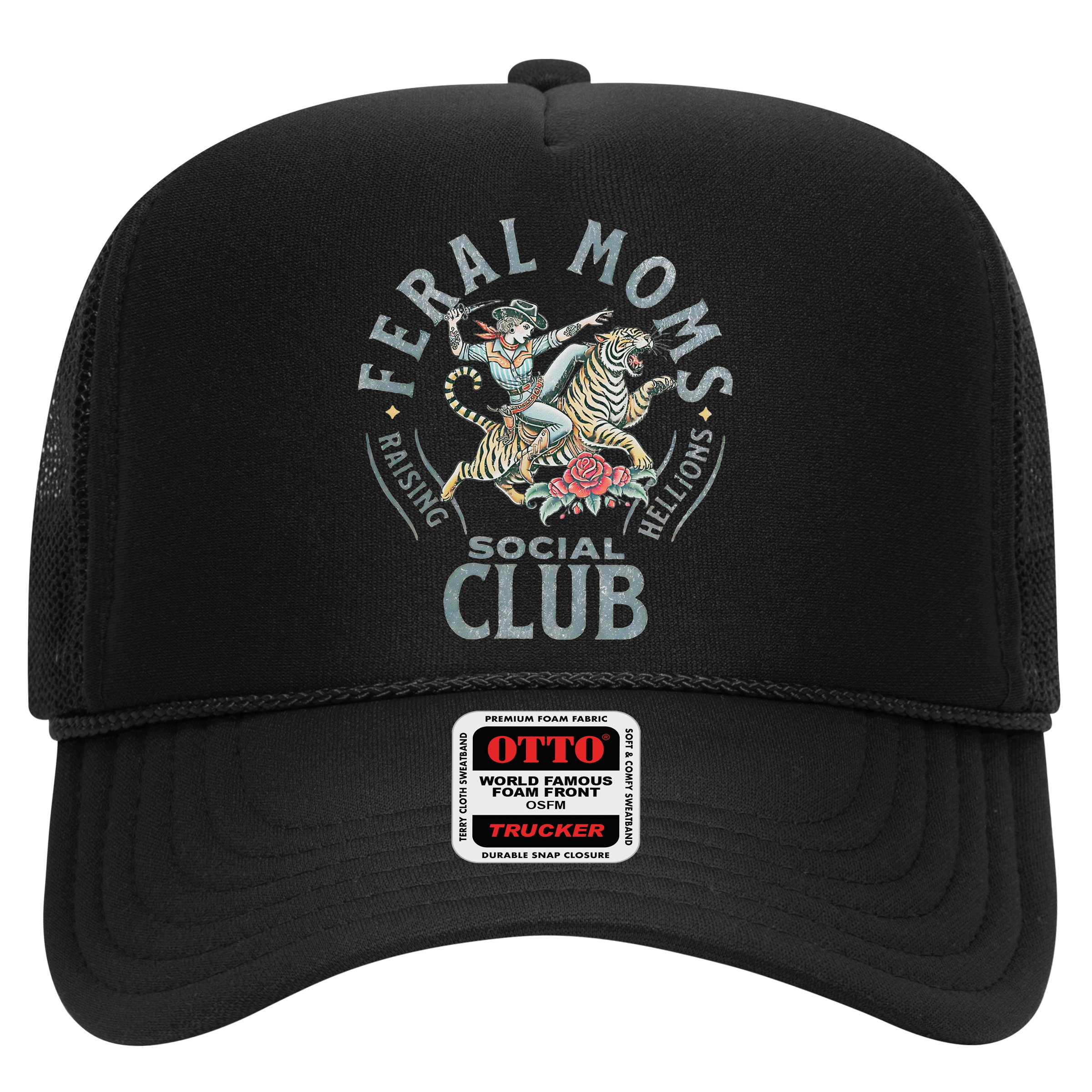 Feral Moms Social Club SomebodyS Feral Wife Mom Life Trendy Hat