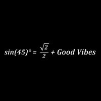 Funny Math Sin 45 Good Vibes Positive Geek Nerd Humor Mousepad