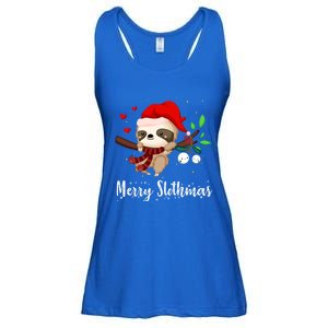 Funny Merry Slothmas Cute Sloth Christmas Gift Ladies Essential Flowy Tank