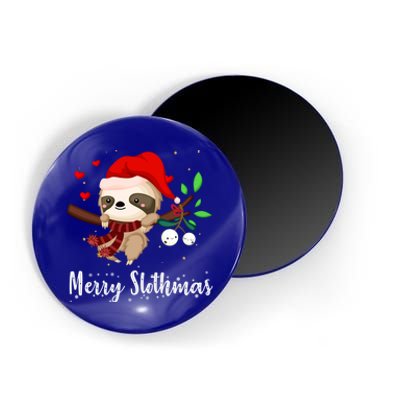 Funny Merry Slothmas Cute Sloth Christmas Gift Magnet