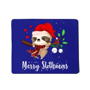 Funny Merry Slothmas Cute Sloth Christmas Gift Mousepad