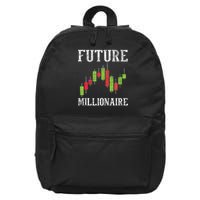 Future Millionaire Stock Exchange Day Trader Day Trading 16 in Basic Backpack