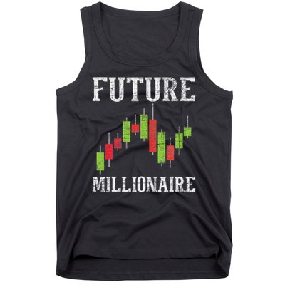 Future Millionaire Stock Exchange Day Trader Day Trading Tank Top