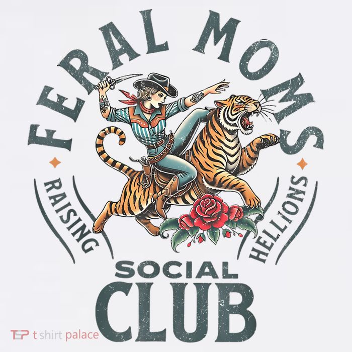 Feral Moms Social Club Trendy Mom Apparel Tall T-Shirt