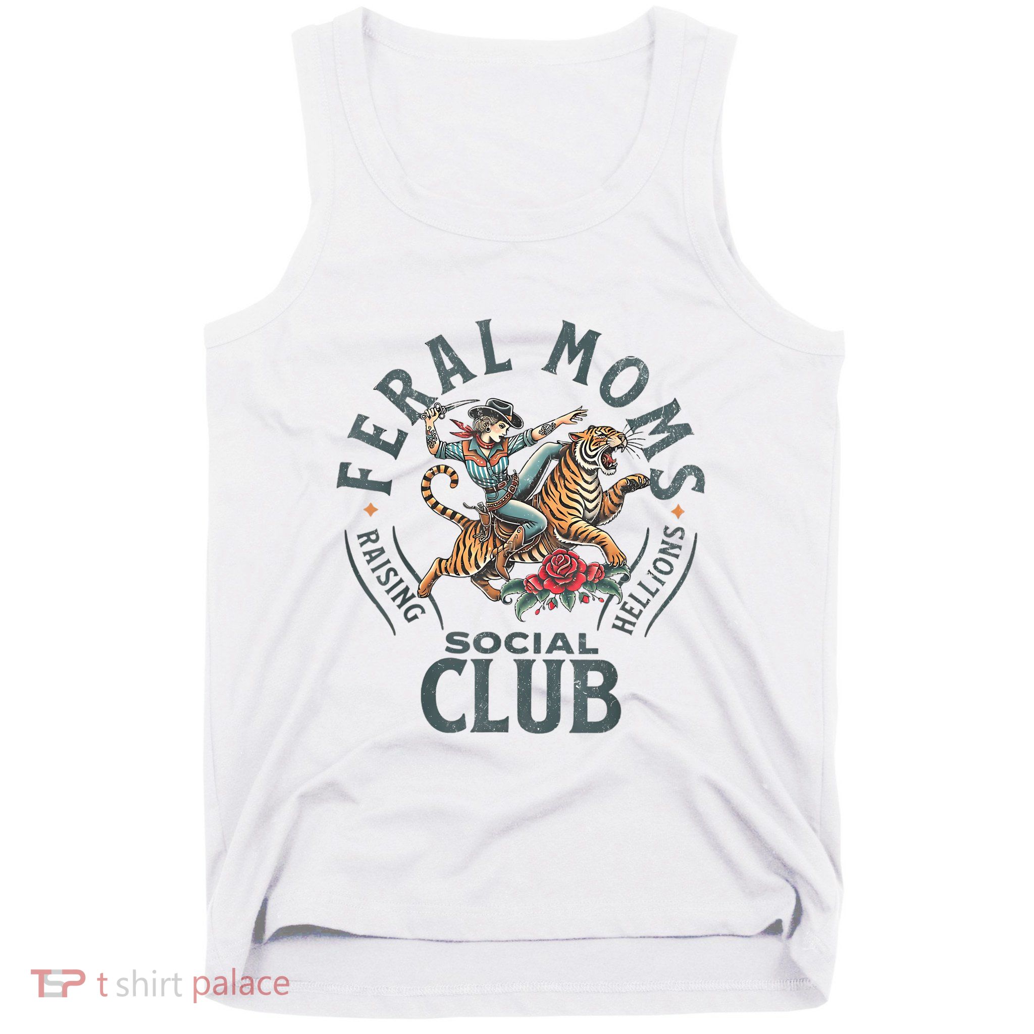 Feral Moms Social Club Trendy Mom Apparel Tank Top