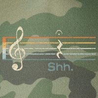 Funny Music Shh Quarter Rest And Fermata Notation Musician Legacy Tie Dye Trucker Hat