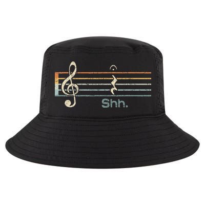 Funny Music Shh Quarter Rest And Fermata Notation Musician Cool Comfort Performance Bucket Hat
