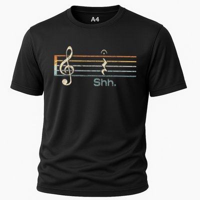 Funny Music Shh Quarter Rest And Fermata Notation Musician Performance Shirt