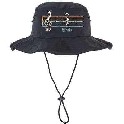Funny Music Shh Quarter Rest And Fermata Notation Musician Bucket Hat