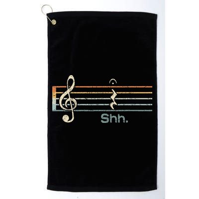 Funny Music Shh Quarter Rest And Fermata Notation Musician Golf Towel