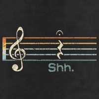 Funny Music Shh Quarter Rest And Fermata Notation Musician Golf Towel