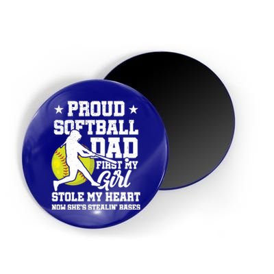 First My Stole My Heart Proud Softball Dad Fathers Day Gift Magnet