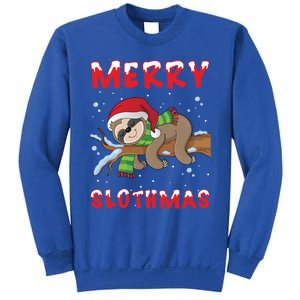 Funny Merry Slothmas Cute Sloth Lover Christmas Pajamas Cool Gift Sweatshirt