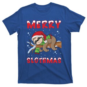 Funny Merry Slothmas Cute Sloth Lover Christmas Pajamas Cool Gift T-Shirt