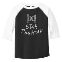 Funny Math Teacher Appreciation Stay Positive Absolute Value Toddler Fine Jersey T-Shirt