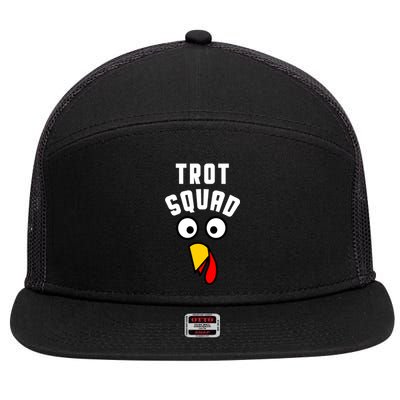 Funny Marathon Thanksgiving 5k Running Turkey Trot Squad Gift 7 Panel Mesh Trucker Snapback Hat