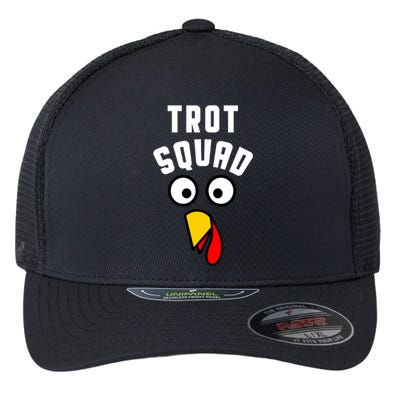 Funny Marathon Thanksgiving 5k Running Turkey Trot Squad Gift Flexfit Unipanel Trucker Cap